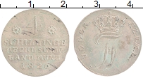 Продать Монеты Мекленбург-Шверин 4 шиллинга 1826 Серебро
