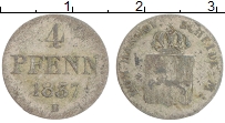 Продать Монеты Ганновер 4 пфеннига 1836 Серебро