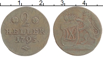 Продать Монеты Гессен-Кассель 2 хеллера 1795 Медь