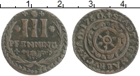Продать Монеты Оснабрук 3 пфеннига 1760 Медь