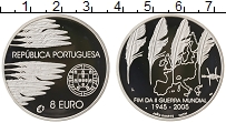 Продать Монеты Португалия 8 евро 2005 Серебро