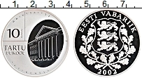 Продать Монеты Эстония 10 крон 2002 Серебро