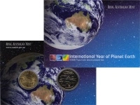 Продать Подарочные монеты Австралия Международный год планеты Земля 2008 