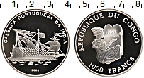 Продать Монеты Конго 1000 франков 2002 Серебро