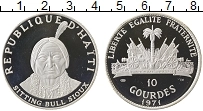 Продать Монеты Гаити 10 гурдов 1971 Серебро