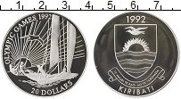 Продать Монеты Кирибати 20 долларов 1992 Серебро