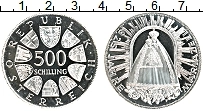 Продать Монеты Австрия 500 шиллингов 1982 Серебро
