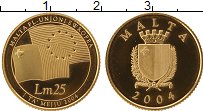 Продать Монеты Мальта 25 лир 2004 Золото