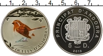 Продать Монеты Андорра 5 динерс 2012 Серебро