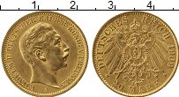 Продать Монеты Пруссия 20 марок 1903 Золото