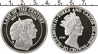 Продать Монеты Теркc и Кайкос 20 крон 1997 Бронза