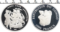 Продать Монеты Конго 1000 франков 2003 Серебро