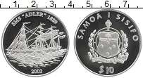 Продать Монеты Самоа 10 долларов 2003 Серебро