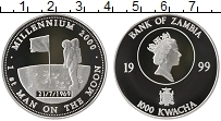 Продать Монеты Замбия 1000 квач 1999 Серебро