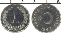 Продать Монеты Турция 1 лира 1947 Серебро