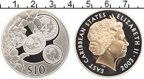 Продать Монеты Карибы 10 долларов 2003 Серебро