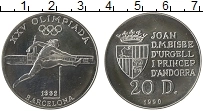 Продать Монеты Андорра 20 динерс 1990 Серебро