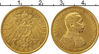 Продать Монеты Пруссия 20 марок 1913 Золото