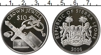 Продать Монеты Сьерра-Леоне 10 долларов 2006 Серебро
