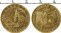 Продать Монеты США 5 долларов 1992 Золото