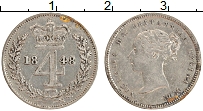 Продать Монеты Великобритания 4 пенса 1849 Серебро