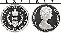 Продать Монеты Остров Мэн 1 крона 1977 Серебро