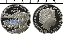 Продать Монеты Гернси 5 фунтов 2002 Серебро