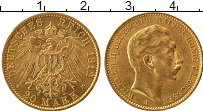 Продать Монеты Пруссия 20 марок 1912 Золото