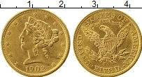 Продать Монеты США 5 долларов 1902 Золото