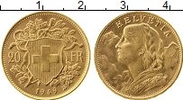 Продать Монеты Швейцария 20 франков 1949 Золото