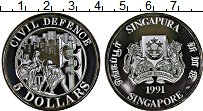 Продать Монеты Сингапур 5 долларов 1991 Серебро