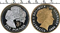 Продать Монеты Гернси 5 фунтов 2006 Серебро