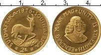 Продать Монеты ЮАР 2 ранда 1976 Золото