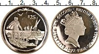Продать Монеты Виргинские острова 25 долларов 1992 Серебро