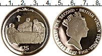 Продать Монеты Виргинские острова 25 долларов 1992 Серебро