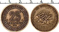 Продать Монеты Экваториальная Гвинея 25 франков 1985 Медно-никель