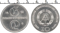 Продать Монеты ГДР 10 марок 1968 Серебро