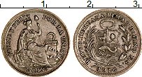 Продать Монеты Перу 1/2 динеро 1916 Серебро