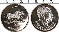 Продать Монеты Малави 5 квач 1978 Серебро