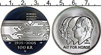 Продать Монеты Норвегия 100 крон 2005 Серебро