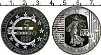Продать Монеты Франция 5 евро 2007 Серебро