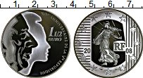 Продать Монеты Франция 1 1/2 евро 2008 Серебро