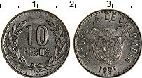 Продать Монеты Колумбия 10 песо 1989 Медно-никель