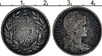 Продать Монеты Колумбия 5 песо 1907 Медно-никель