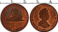 Продать Монеты Тристан-да-Кунья 2 пенса 2008 