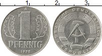 Продать Монеты ГДР 1 пфенниг 1975 Алюминий