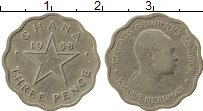 Продать Монеты Гана 3 пенса 1958 Медно-никель