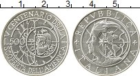 Продать Монеты Италия 500 лир 1990 Серебро