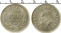 Продать Монеты Турция 1000 лир 1991 Латунь
