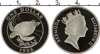 Продать Монеты Бермудские острова 1 доллар 1986 Серебро